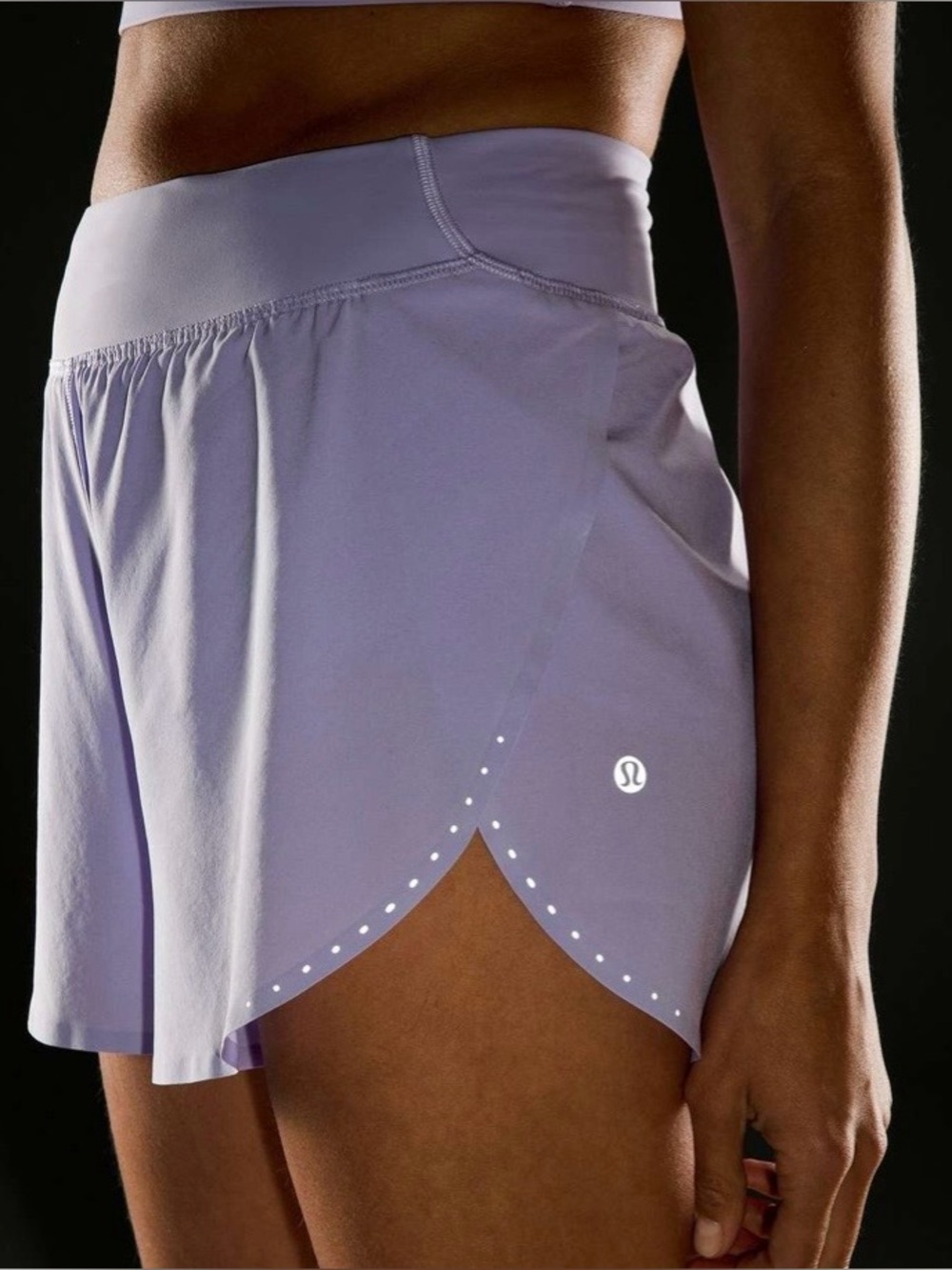 Lululemon Fast and Free Reflective High-Rise Classic-Fit Short 3" Lilac Smoke 8